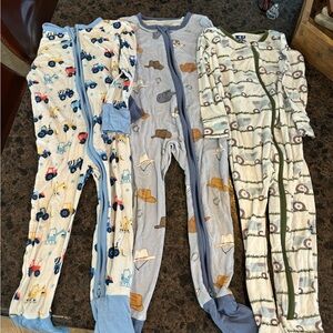 Toddler boys bamboo pajamas 3 pairs